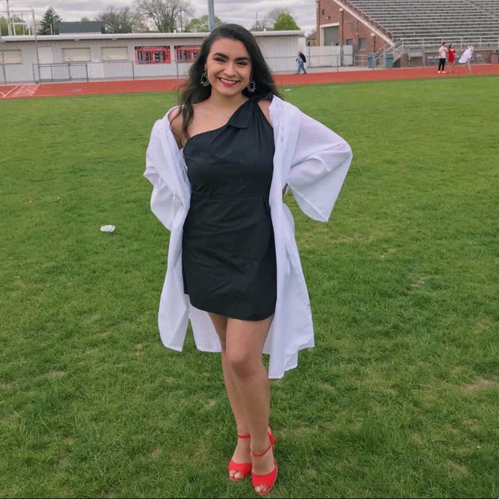 UO Black skort romper